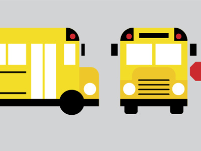 school bus apple boston globe illustrator keynote motion vector work
