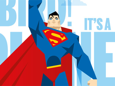 superman boston globe comics illustrator superman vector work