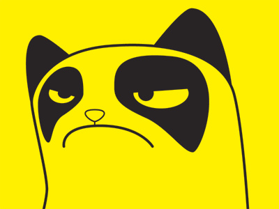 grumpy cat spot illo for adweek adweek cat freelance grumpy grumpy cat illustration illustrator spot sxsw vector