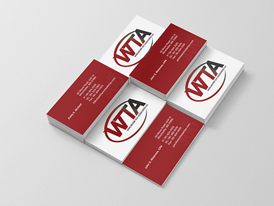 WTA (Winchester Tax Associates, LLC) branding design graphic design logo print design