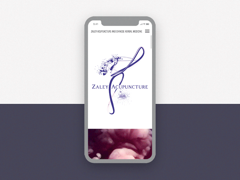 Zaley Acupuncture Website branding design graphic design layout logo responsive design website