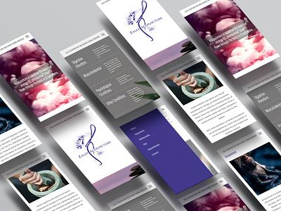 Zaley Acupunture Website branding design graphic design layout logo responsive design website