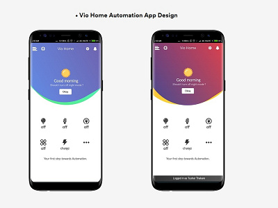 Home Automation App Design (Moving Waves UI) animation app art automation blue brand branding character clean design flat graphic design illustration minimal mobile ui ux waves web website