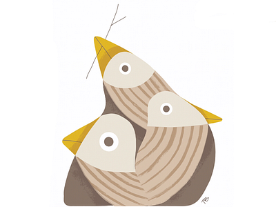 Nesting art birds colour design digital art drawing graphic art illustration illustrator texture vector