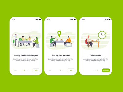 On-boarding Screen for Food App