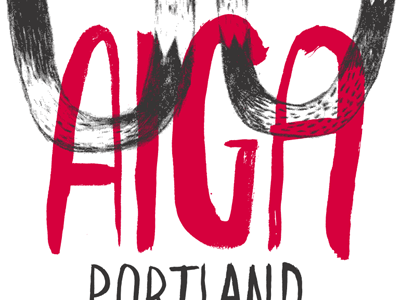 AIGA Portland Dmob t-shirt design aiga dmob portland t shirt