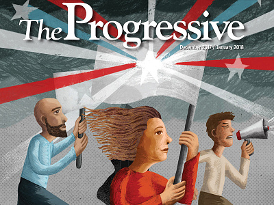 The Progressive cover activism cover illustration progressive resist