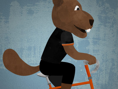 Benny Bike animation beaver