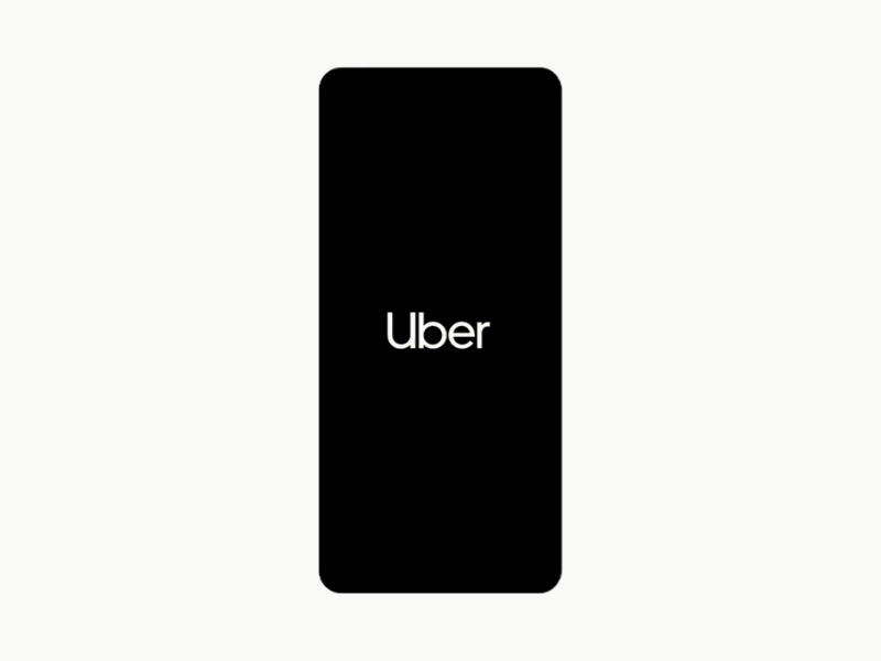 Uber splash screen transition (Concept) animation app branding design flat illustration lettering splash screen transition type uber ui ux