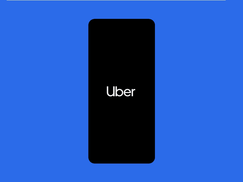 Uber Splash Screen v2 animation app branding design flat lettering splash screen uber ui ux