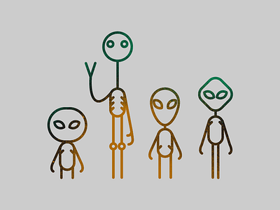Aliens aliens vector