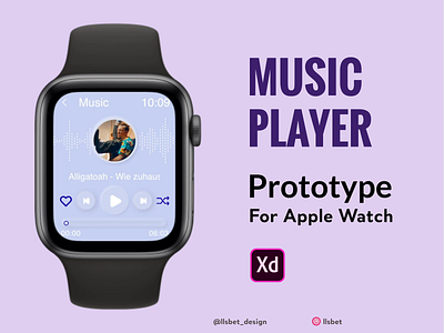 Apple Watch Player animation app apple watch application design illustration interface player ui prototype ui userinterface ux