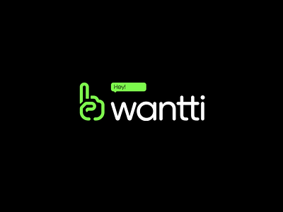 Wantti™ Delivery Platform Branding brand branding concept conceptual delivery design digital graphic design green icon logo platform shipment smart