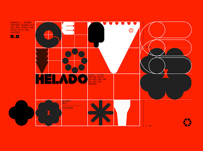 HELADO™ Digital Agency Branding agency branding concept conceptual creative design digital graphic design logo orange smart ui