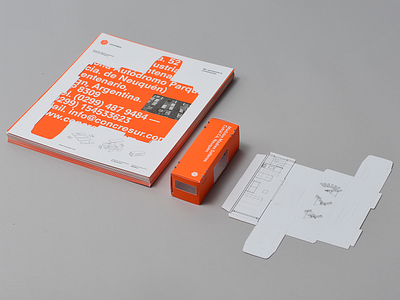 CONCRESUR™ Conceptual Architecture Branding architectural design architecture art box concept design house logo orange packaging print
