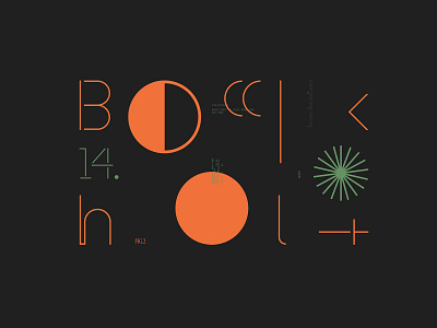 BOCKHOLT™ LANDSCAPE ARCHITECTURE art black branding concept conceptual dark design digital geometry icon logo orange print symbol typography ux
