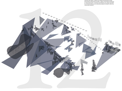 Calendar 2018. - December abstract calendar design hiking illustration mountain nature november project snow triangle