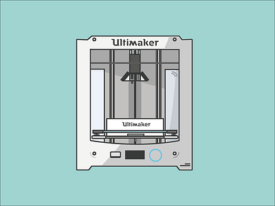 Ultimaker 3D printring 3d printer illustration ultimaker