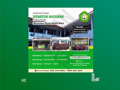 Portofolio Poster Digital Promo Madrasah Aliyah Uswatun Hasanah