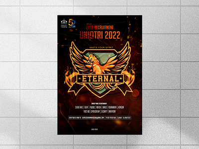 Poster Open Recruitment UNIOTRI 2022 branding design graphic design pos poster