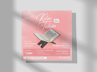 Poster Digital - Kelas Tahsin branding design graphic design