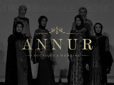 Annur Logo boutique logo branding busines design logo vintage wedding