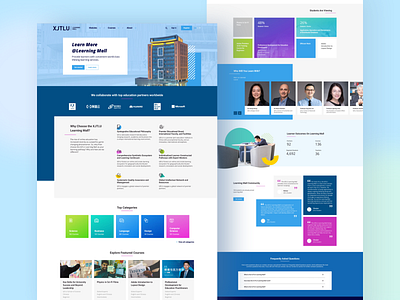 Web Design for Online Courses Platform branding design mockup ui university ux web