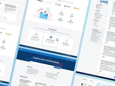 Paper Search Engine UI Design design graphic design homepage landing page mockup paper scholar search search engine ui uiux ux web