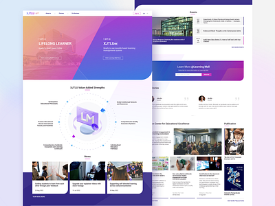 Landing Page for online learning platform branding course desktop e learning graphic design ui ui design uiux ux web
