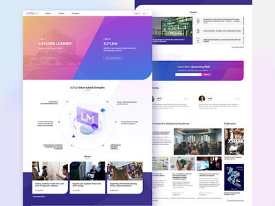 Landing Page for online learning platform