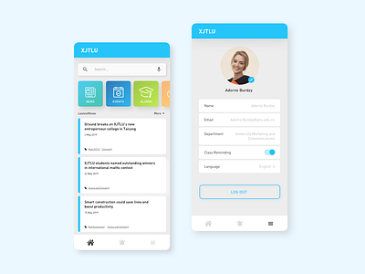 UI Design for University App app appdesign application branding design ios mobile prototype ui ui ux uidesign uidesigns uiux university userinterface userinterfacedesign ux ui web webdesign