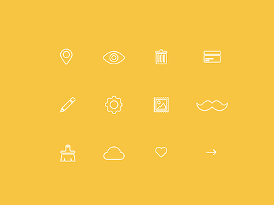 First draft icons icons ikons illustrations