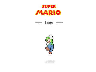 8-bit Luigi 8 bit luigi mario super