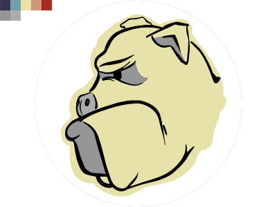 Bulldog.3.Wip bull bulldog digital painting dog illustration logo wip