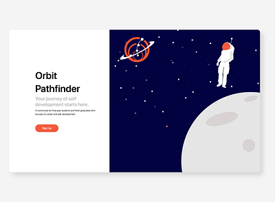 Orbit Pathfinder - Landing Page bootcamp landing page minimal uiux web design website
