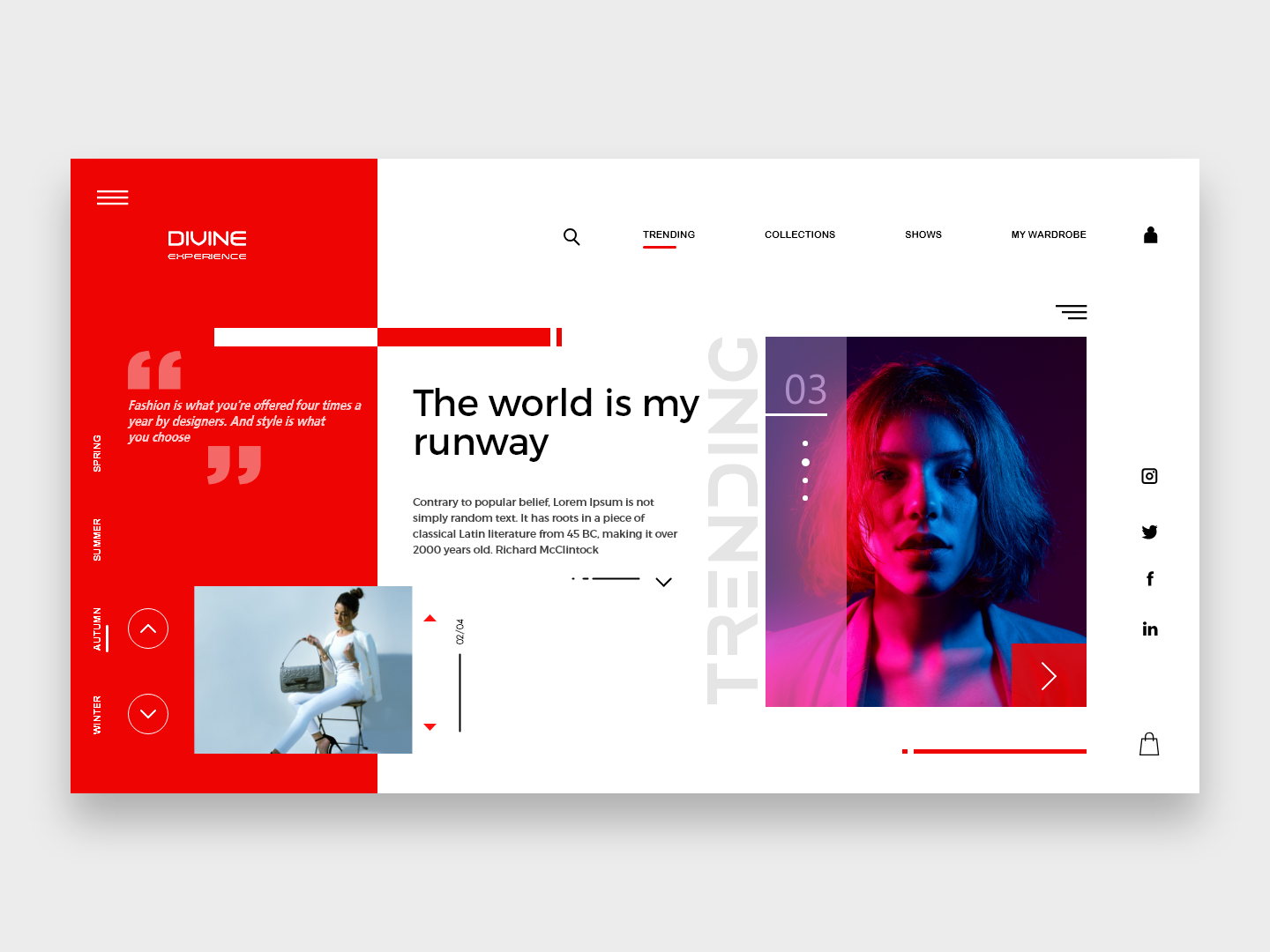 Divine Experience Webpage Concept by Dibas Sarkar on Dribbble