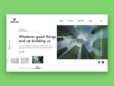 Tetra-Tech Architecture Website concept