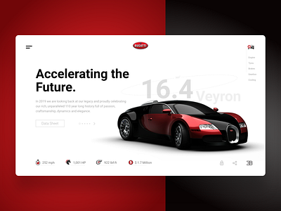 Bugatti Webpage Concept