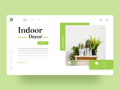 Indoor Decor Webpage Concept