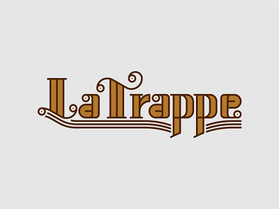 La Trappe Lettering beer la lettering logo redesign trappe trappist type typography weekly
