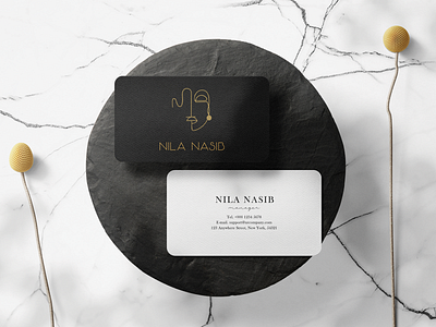 Business Card: Jewelry branding business card design gold graphic graphic design illustration jewelry logo luxury typography ui ux vector