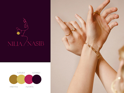 Logo Design: Jewelry branding design gold graphic graphic design illustration jewelry logo luxury typography ui ux vector