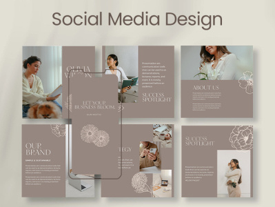 Business Coach Social Media Design graphic graphic design instagram posts minimal social media social media