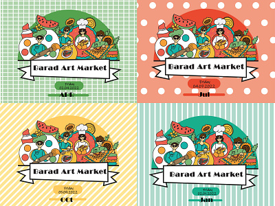 Art Market Banner art banner branding design graphic graphic design illustration illustratios logo typography vector