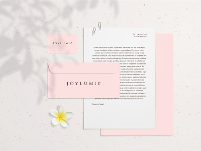 Joylumic Stationary branding design illustration logo minimal typography