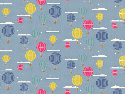 Balloons Pattern balloons graphic graphic design hot air balloon illustration pattern pattern design print print design surface pattern design vector