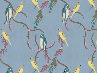 Oriental Birds Pattern