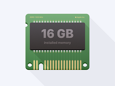 Memory Chip chip design icon memory rebound sketch app ui