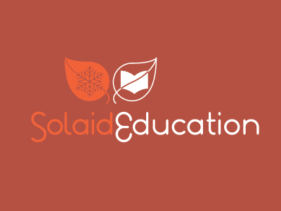 SolAid (Snow On Leaf) Education 38one education health identity leaf logo ngo non profit snow snow on leaf solaid