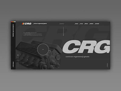 The Center for Regeneration of Engine Heads adobexd agency automotive design interface olsztyn photoshop ui ux webdesign